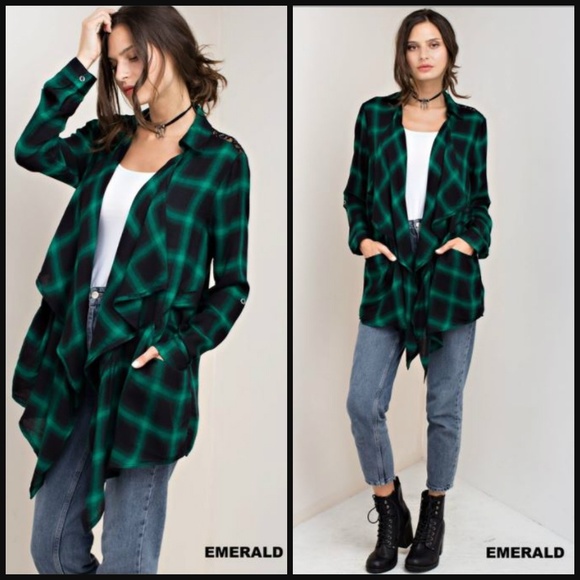 TOP RATED🌟LAST 1! Lace Mix Plaid Cardigan - Picture 3 of 6